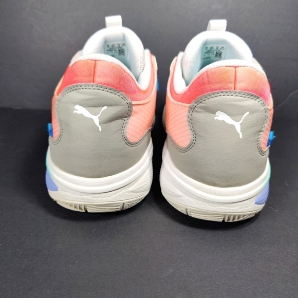 PUMA Court Rider Men\'s Basketball Sneaker White Multicolor Shoes Size 14 main image 6